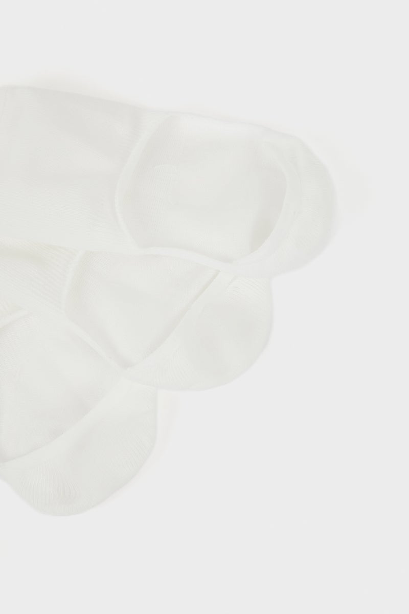 DeFacto White Woman Ballet Socks 3 Pack Casual - Image 3